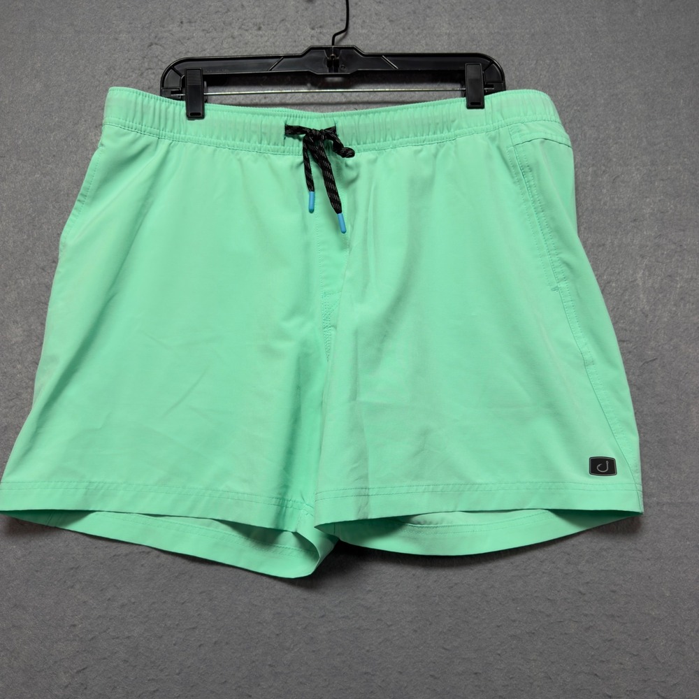 Avid Sportswear Mens 2XL Mint Green Performance Fishing Shorts Recycled Stretch